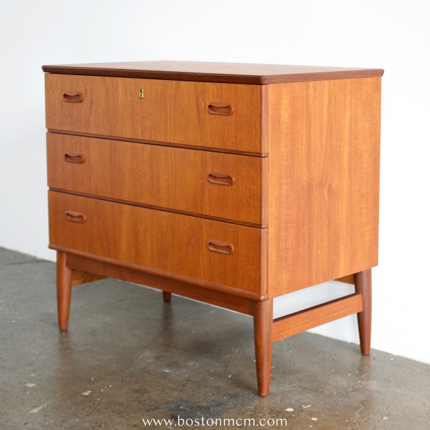 Danish Teak 3 Drawer Dresser