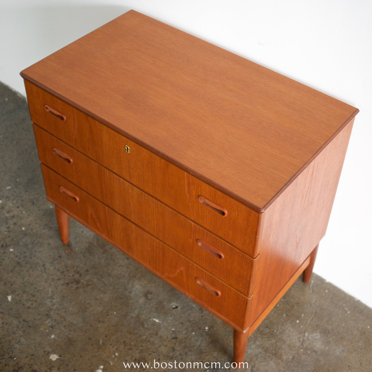 Danish Teak 3 Drawer Dresser