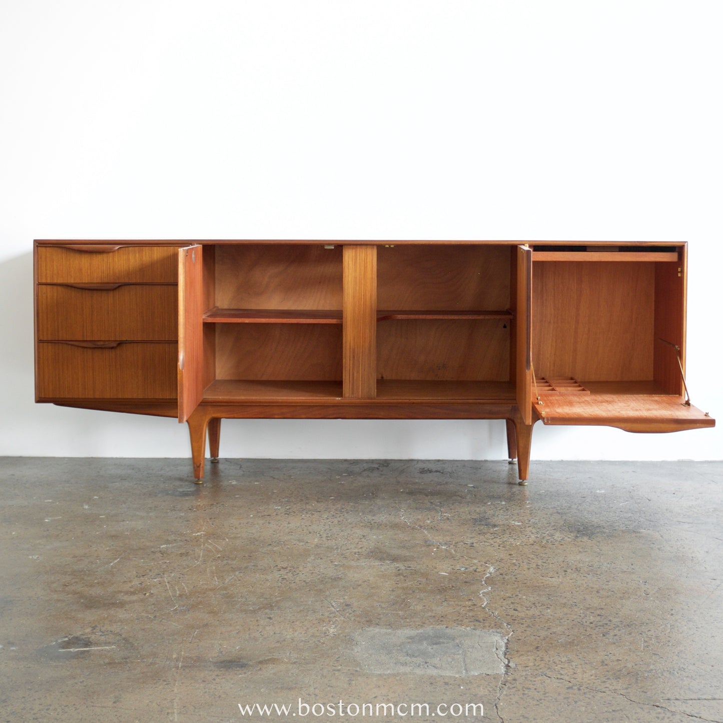 A.H. Mcintosh "Skye" Teak Credenza Designed by Tom Robertson & Val Rossi