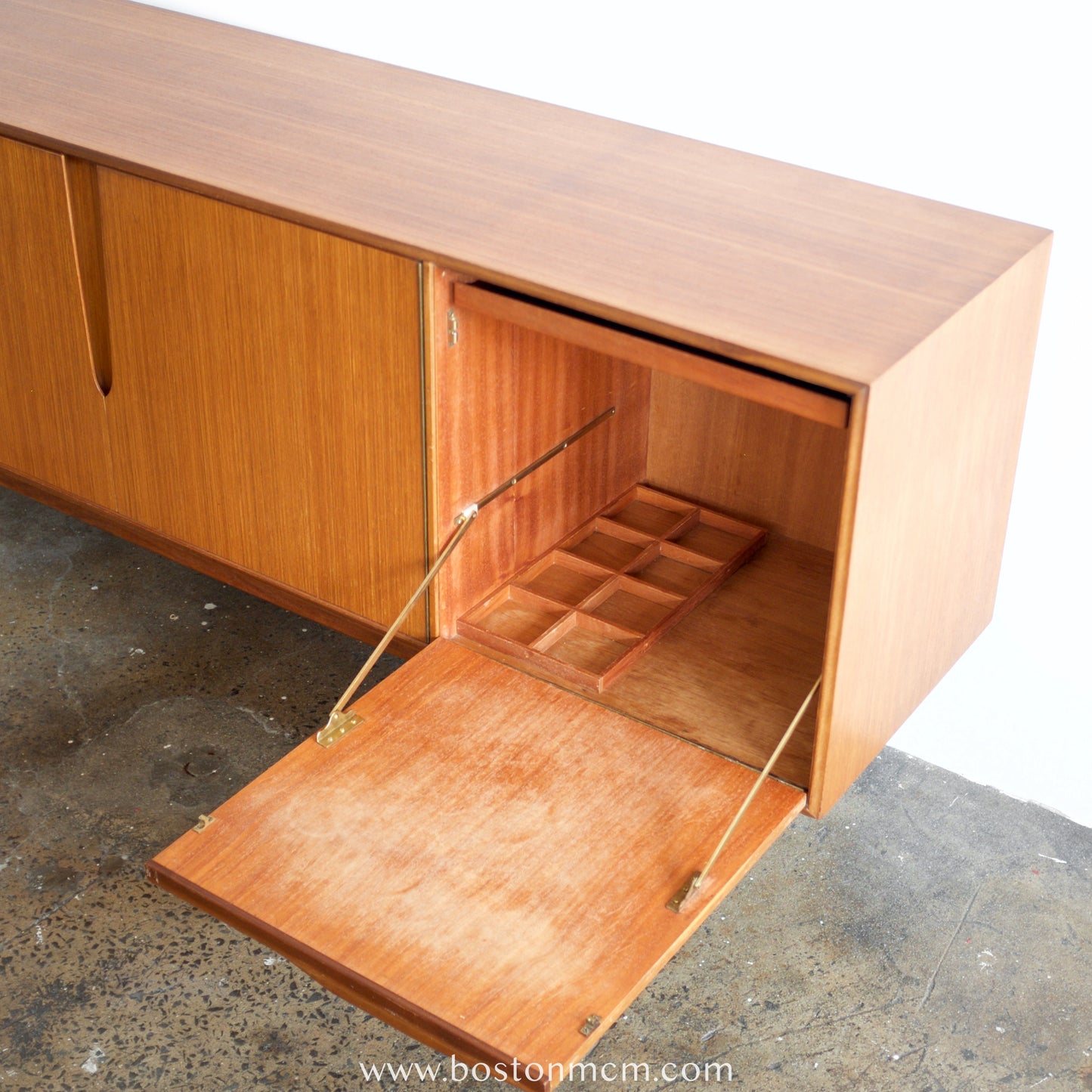 A.H. Mcintosh "Skye" Teak Credenza Designed by Tom Robertson & Val Rossi