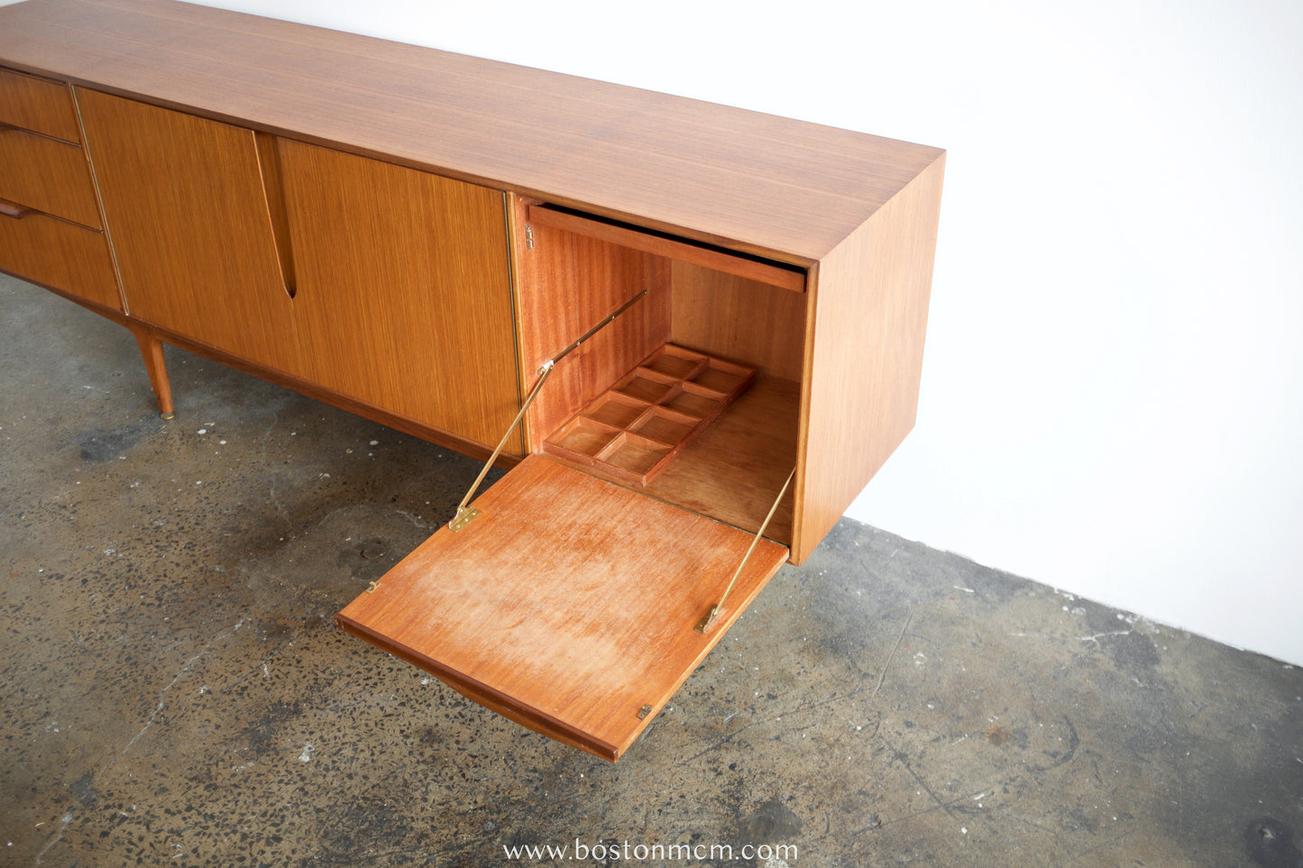 A.H. Mcintosh "Skye" Teak Credenza Designed by Tom Robertson & Val Rossi