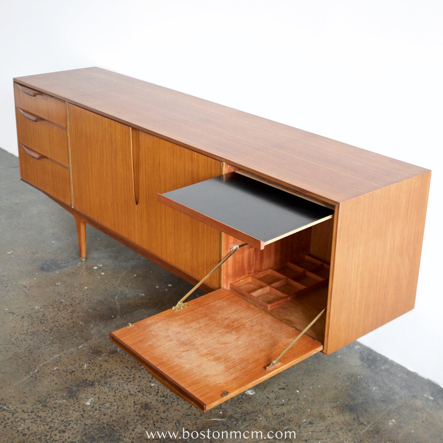 A.H. Mcintosh "Skye" Teak Credenza Designed by Tom Robertson & Val Rossi