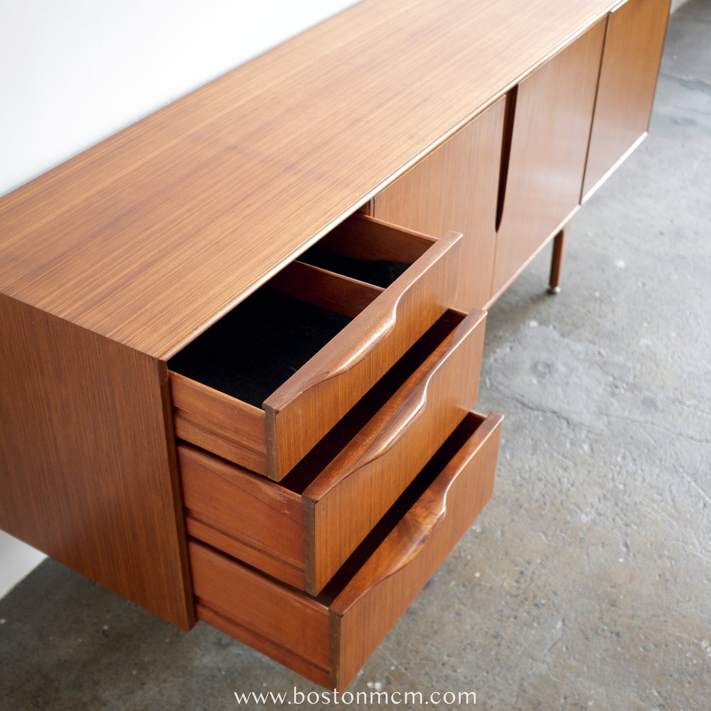 A.H. Mcintosh "Skye" Teak Credenza Designed by Tom Robertson & Val Rossi