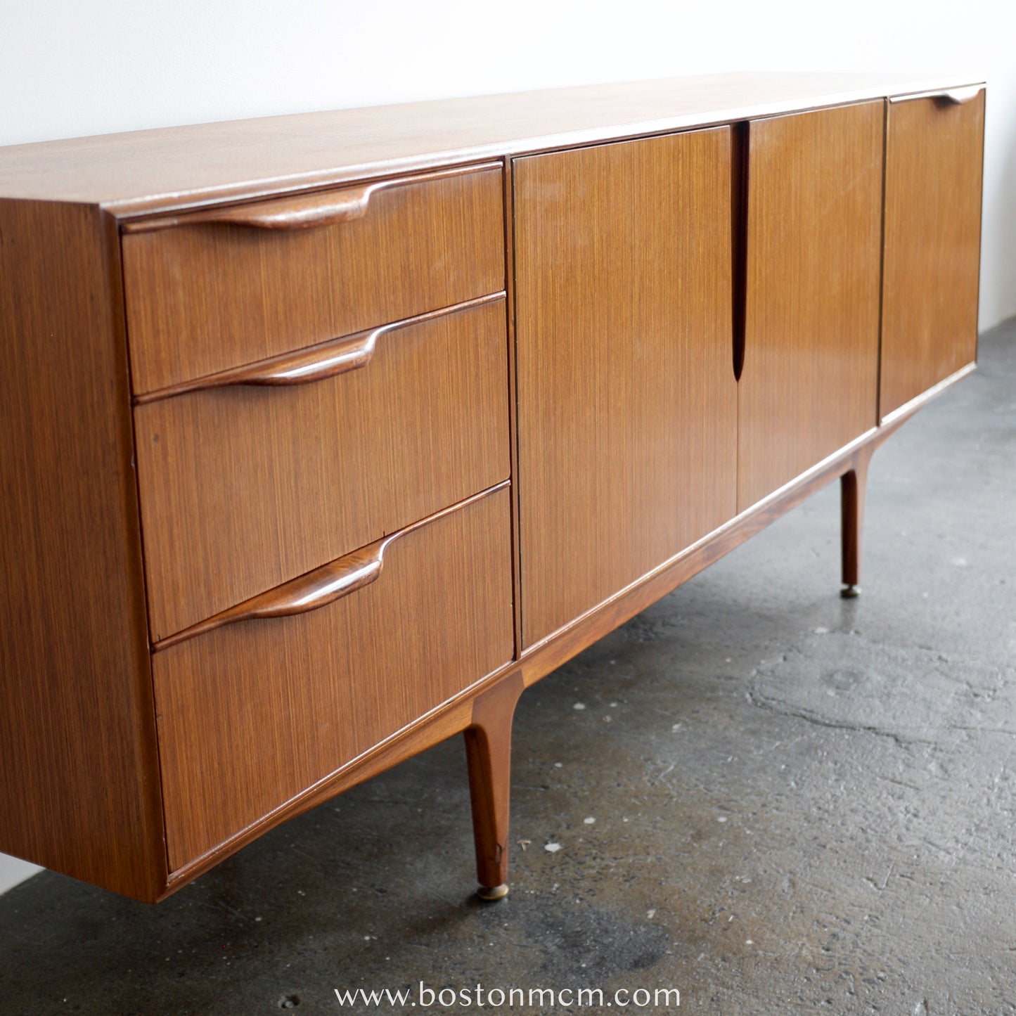 A.H. Mcintosh "Skye" Teak Credenza Designed by Tom Robertson & Val Rossi