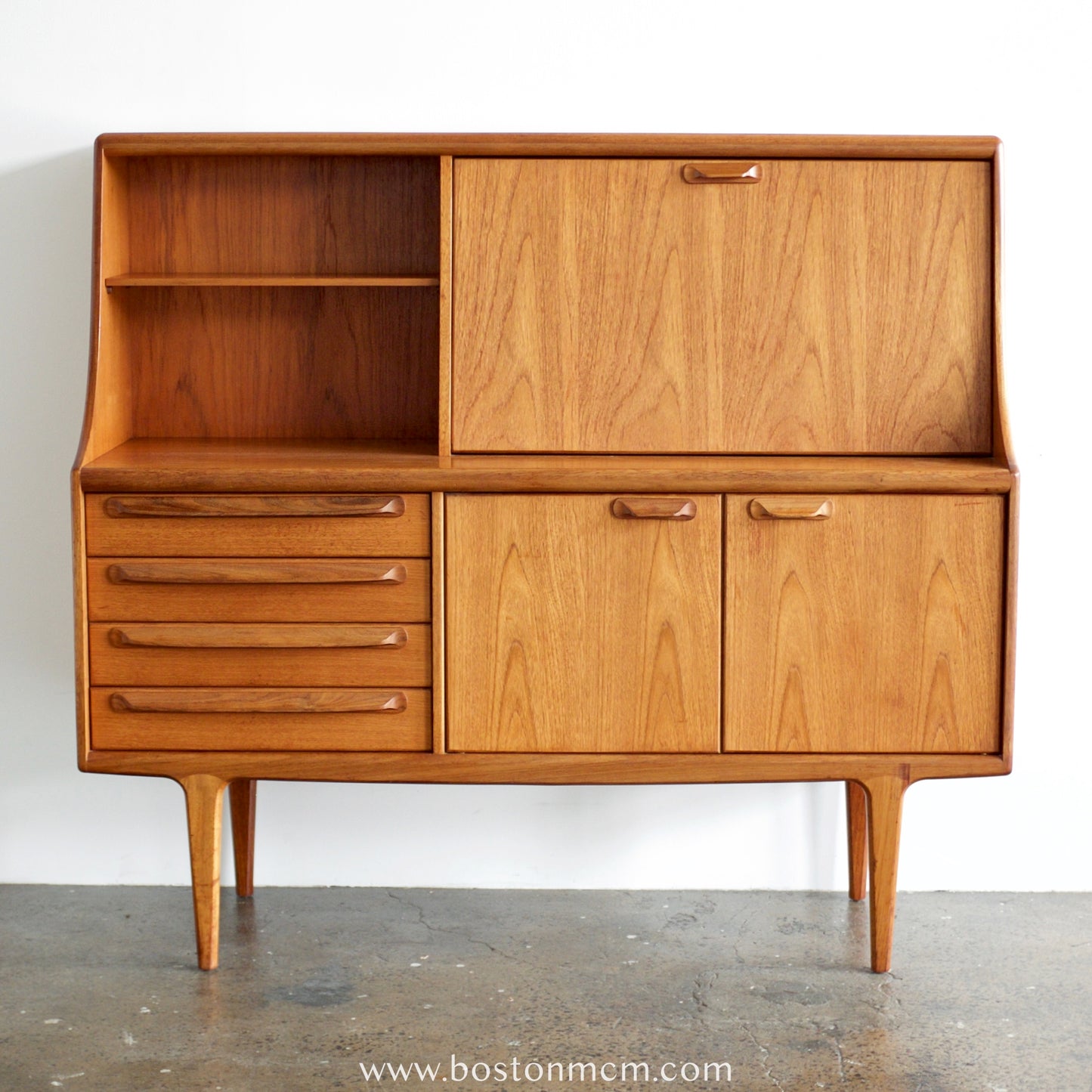 A. Younger "Sequence" Tall Teak Sideboard