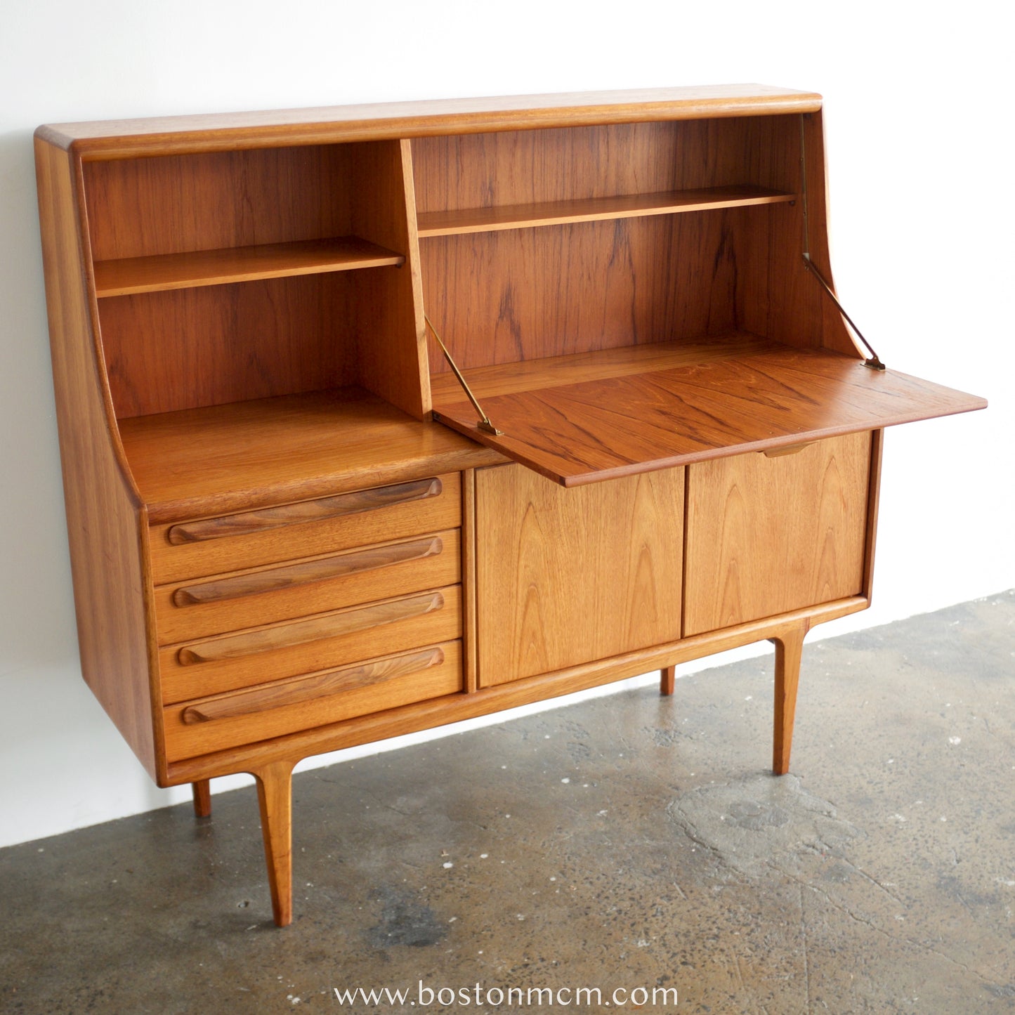 A. Younger "Sequence" Tall Teak Sideboard
