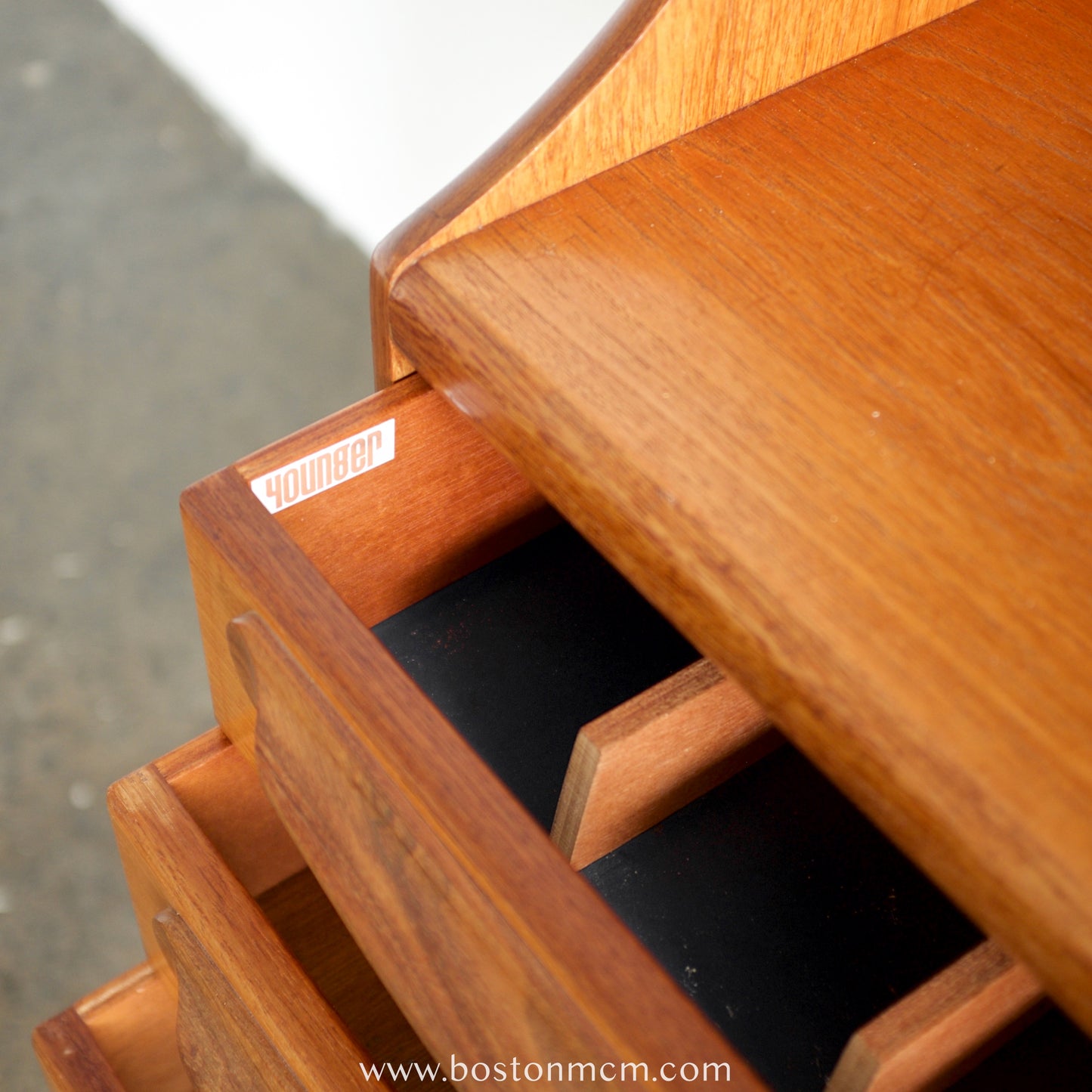A. Younger "Sequence" Tall Teak Sideboard