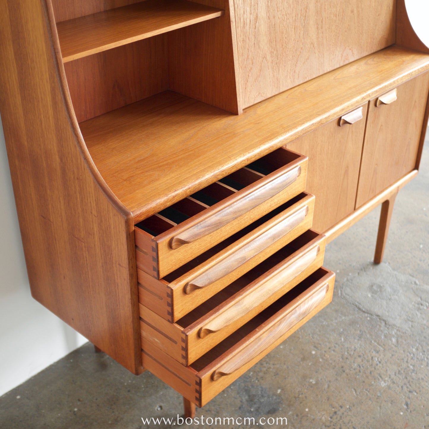 A. Younger "Sequence" Tall Teak Sideboard