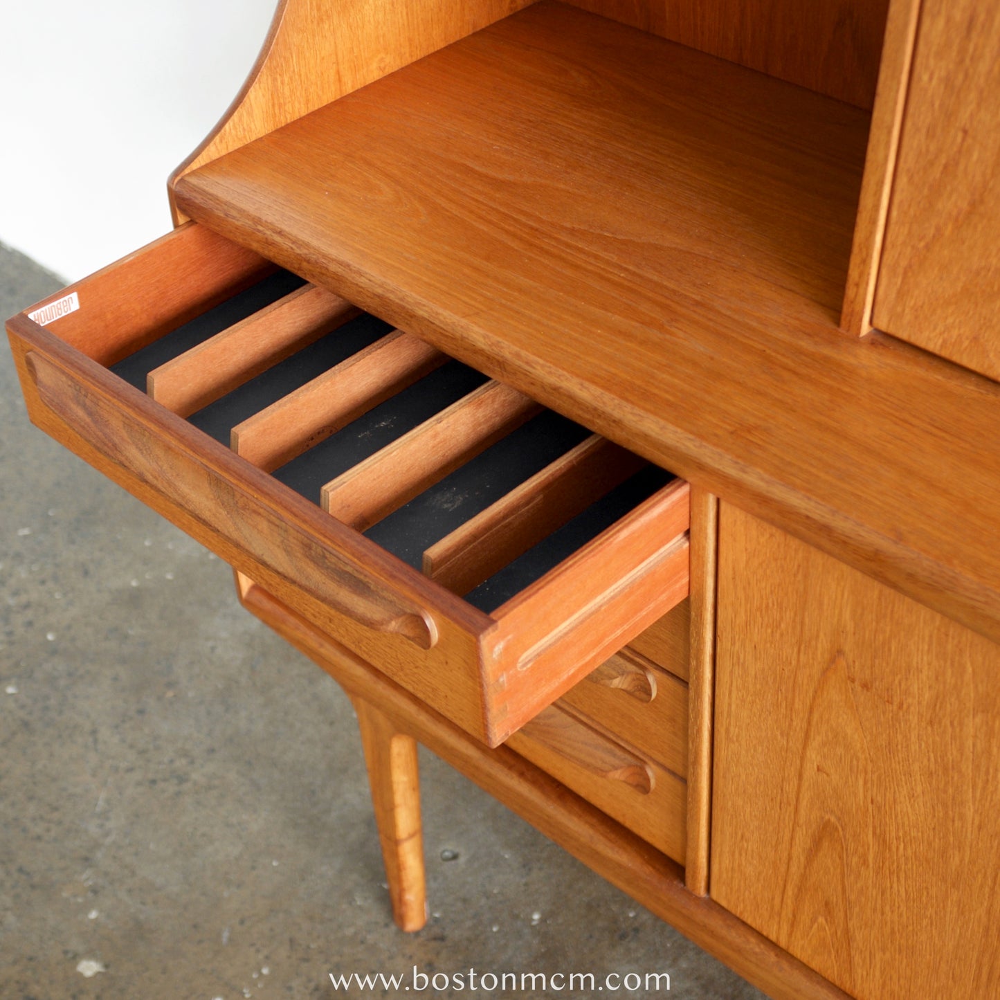 A. Younger "Sequence" Tall Teak Sideboard