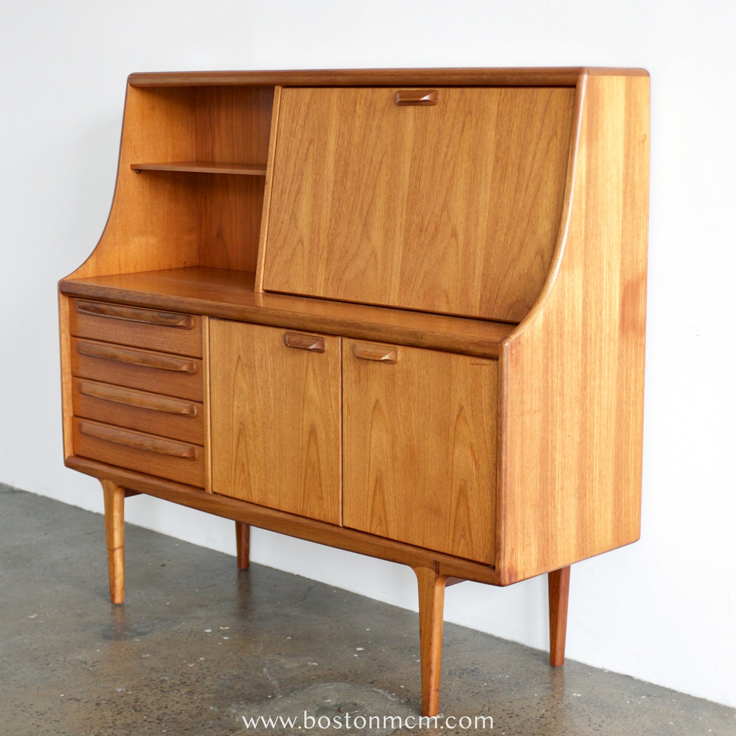 A. Younger "Sequence" Tall Teak Sideboard