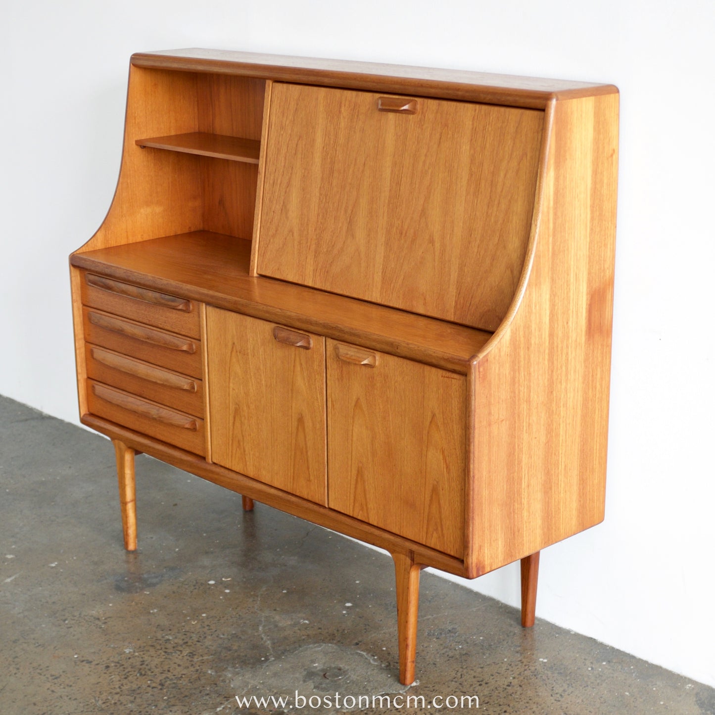 A. Younger "Sequence" Tall Teak Sideboard