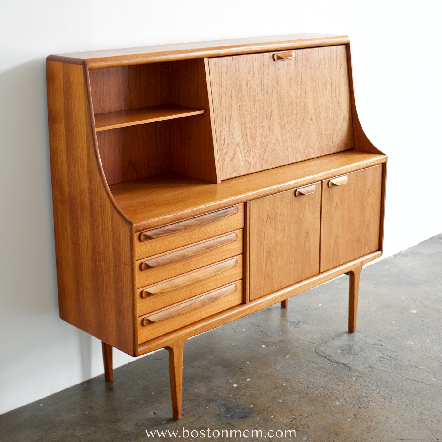 A. Younger "Sequence" Tall Teak Sideboard