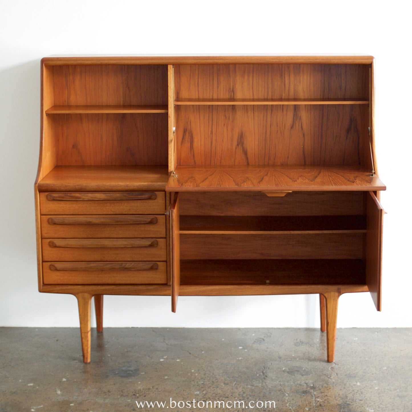 A. Younger "Sequence" Tall Teak Sideboard