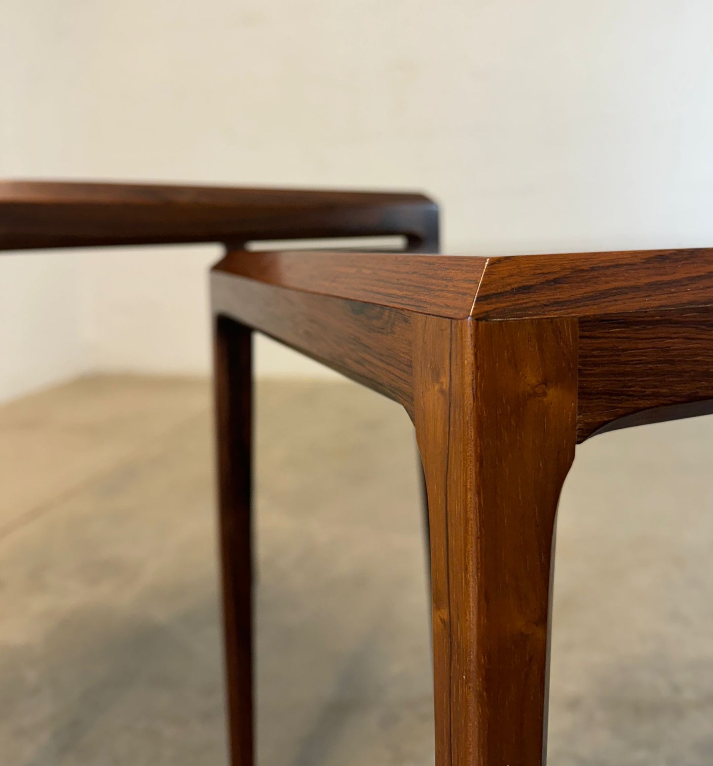 Johannes Andersen for CFC Silkeborg Rosewood Nesting Tables - #A1590