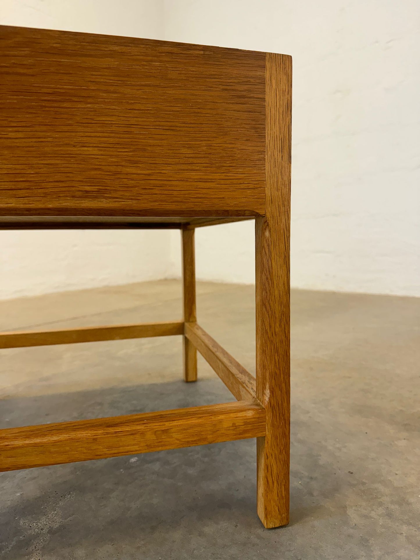 Danish Oak Square Planter Table / Bar Table - #A1603