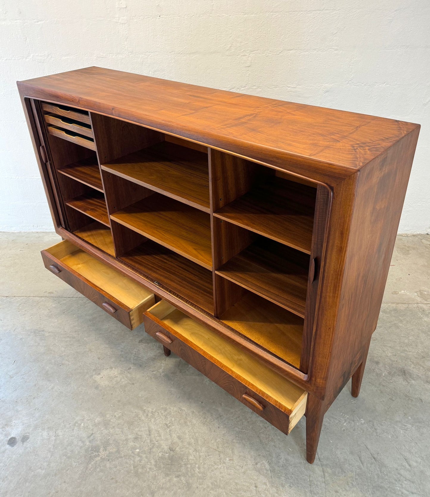 Danish Rosewood & Mahogany Tall Sideboard / Highboard - #A1631