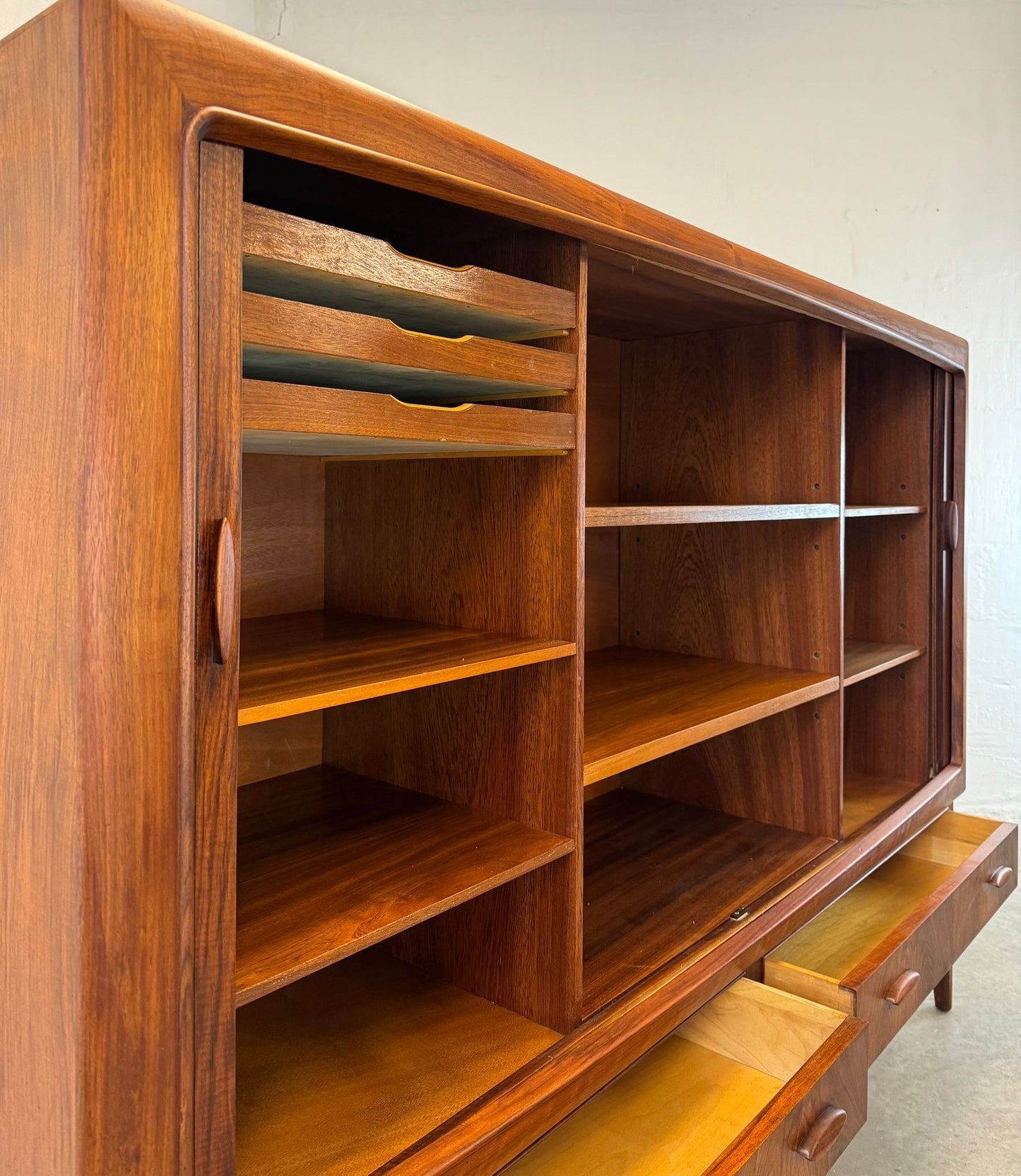Danish Rosewood & Mahogany Tall Sideboard / Highboard - #A1631