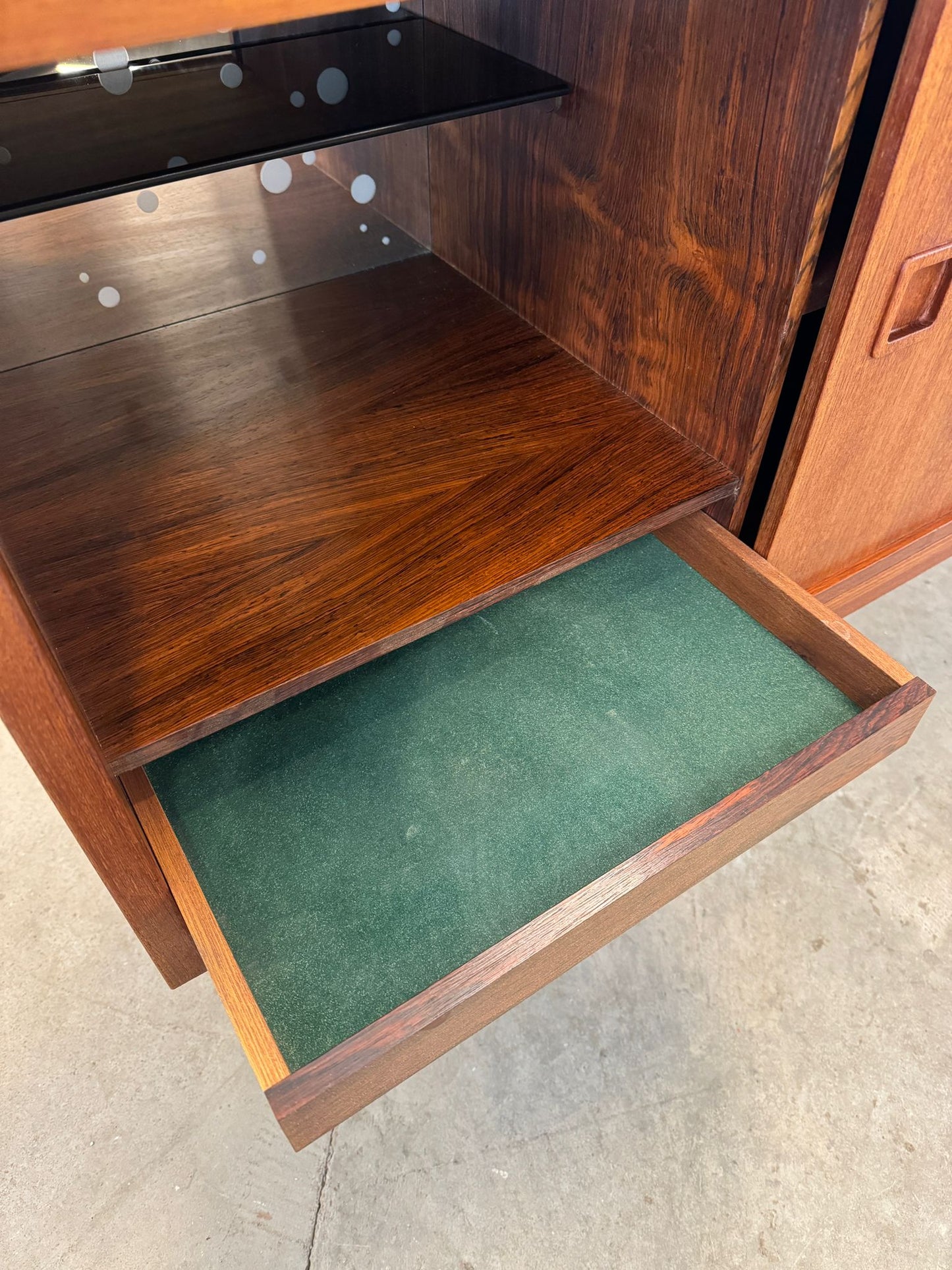 Danish Teak Sideboard with Bar Section - #A1637