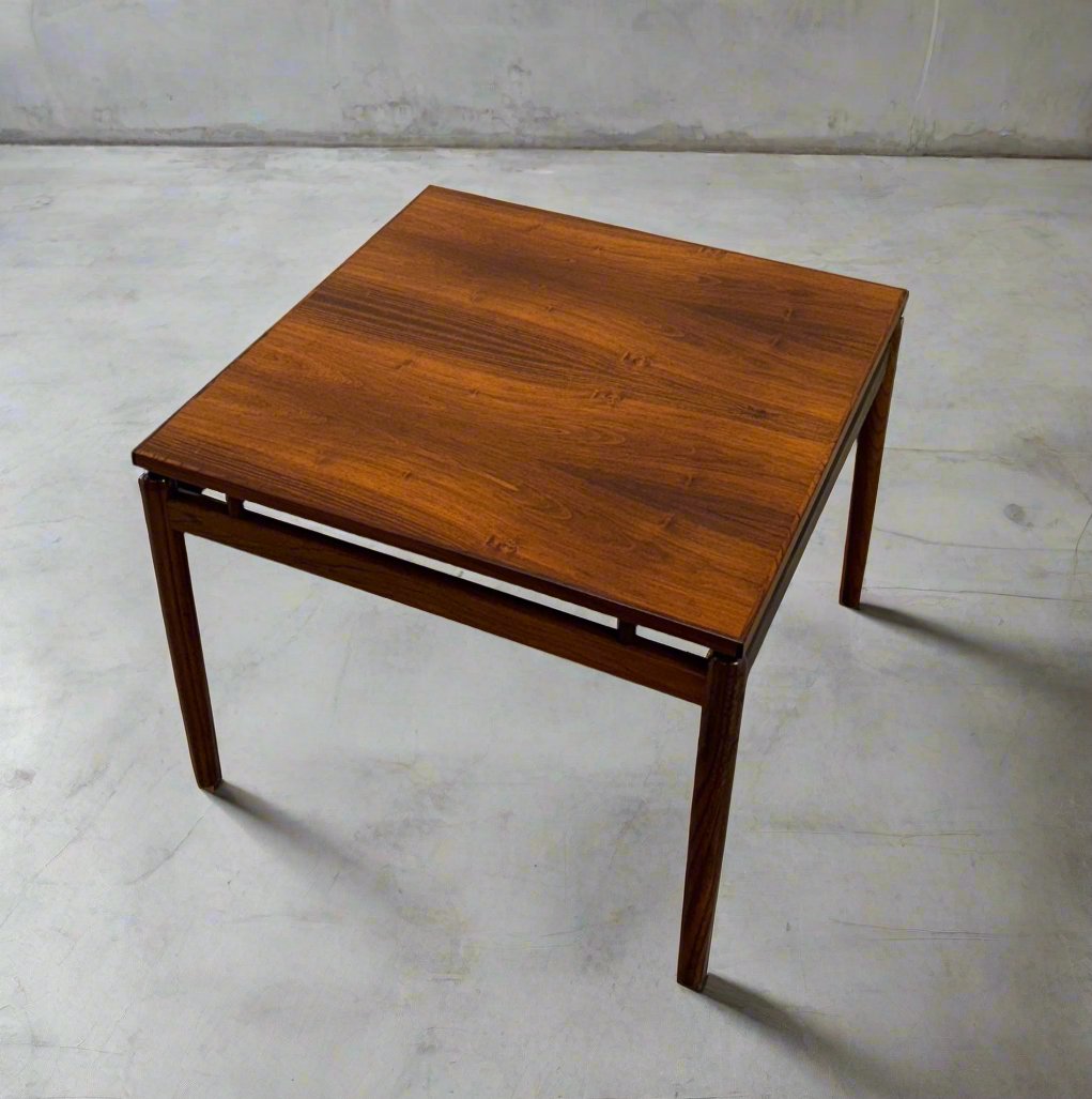 Danish Rosewood Square Coffee Table with Floating Top - #A1638