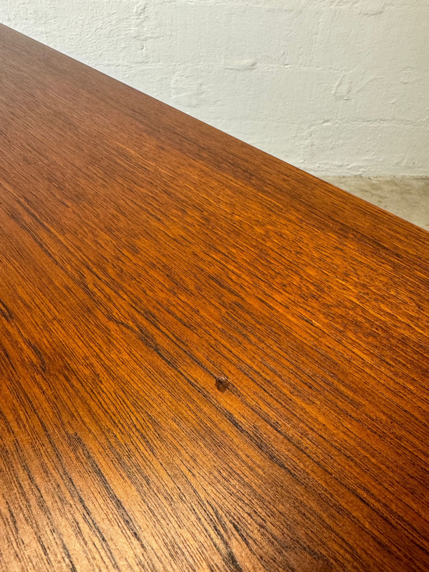 Danish Teak Desk with Rear Bookcase Storage - #A1653