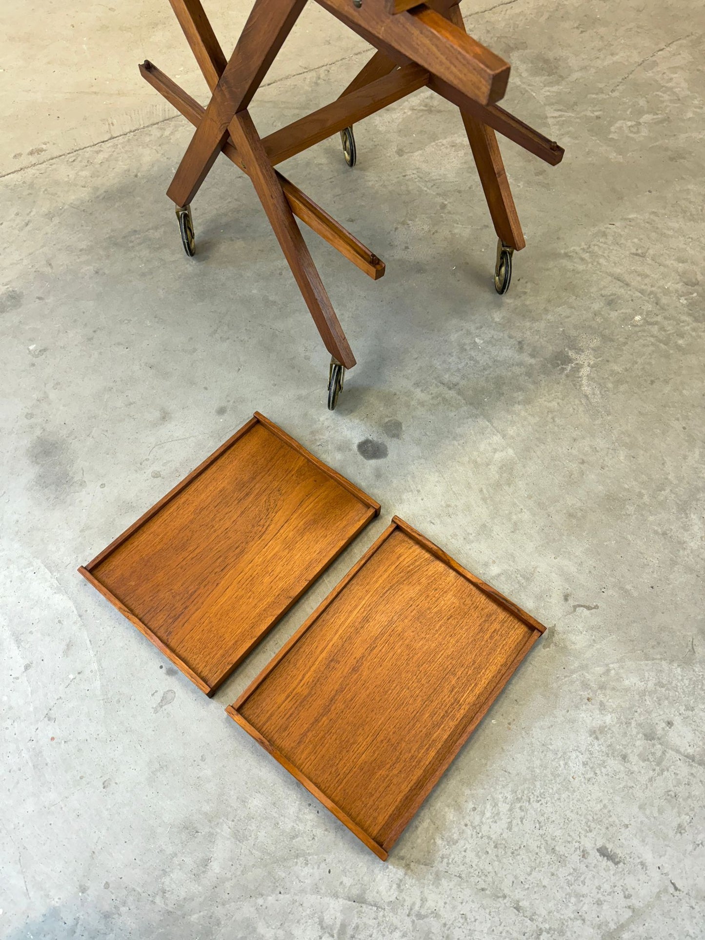 Laurids Lønborg Danish Teak Tea Cart / Bar Cart - #A1658