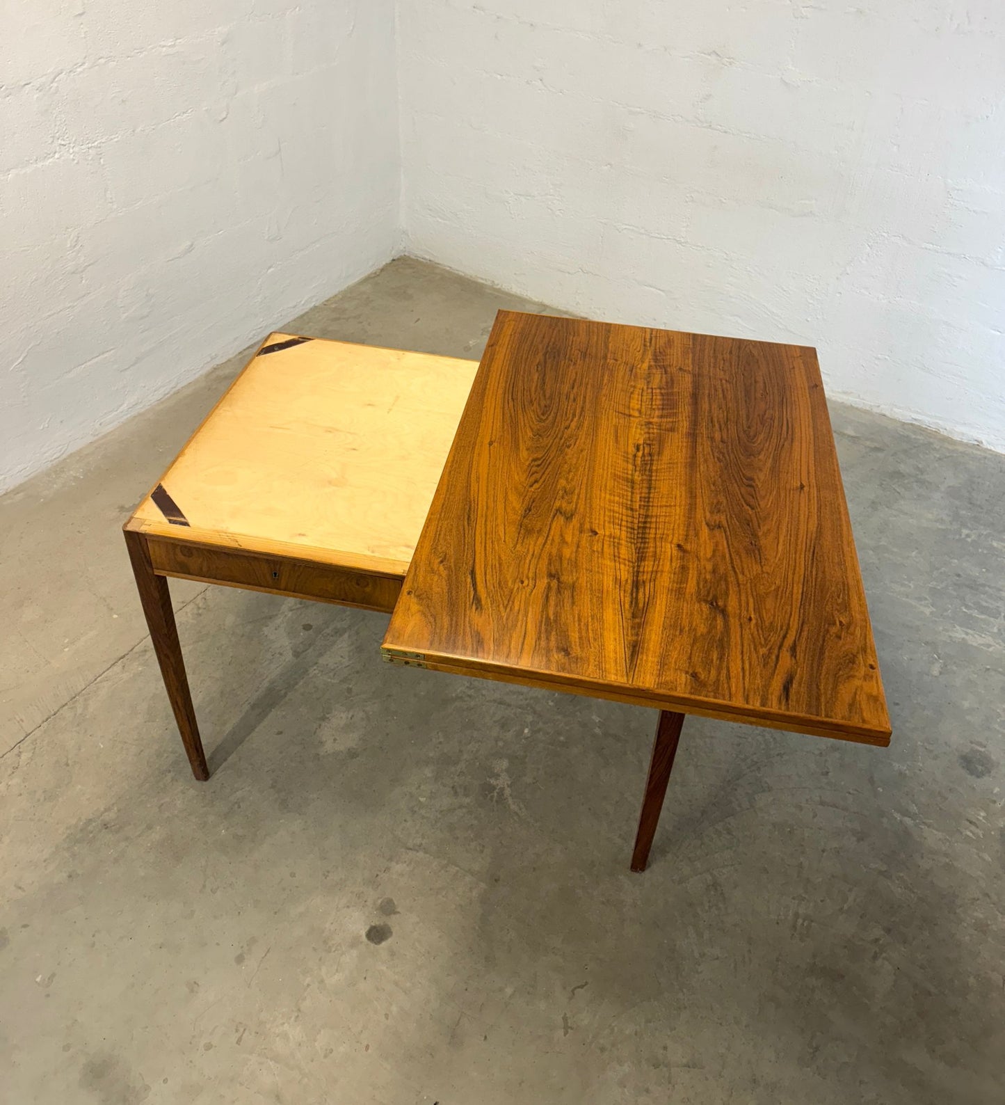 Danish Rosewood Flip-Top Dining Table / Desk or Vanity - #A1707