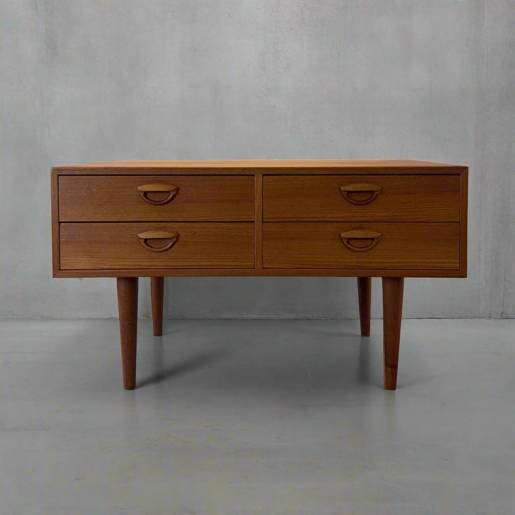 Feldballes Møbelfabrik Model #50 Teak TV Stand / Chest Designed by Kai Kristiansen - #A1715