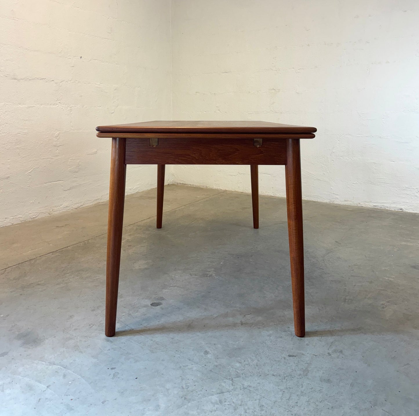 Danish Teak Petite Draw Leaf Dining Table - #A1718