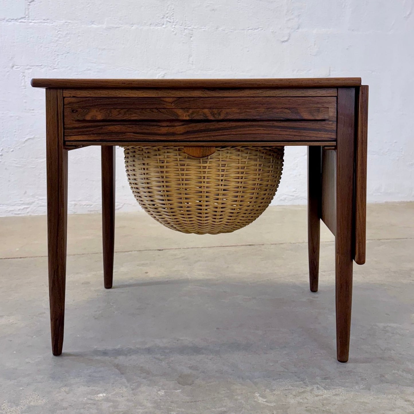 CFC Silkeborg Rosewood Sewing Table Designed by Johannes Andersen - #A1722