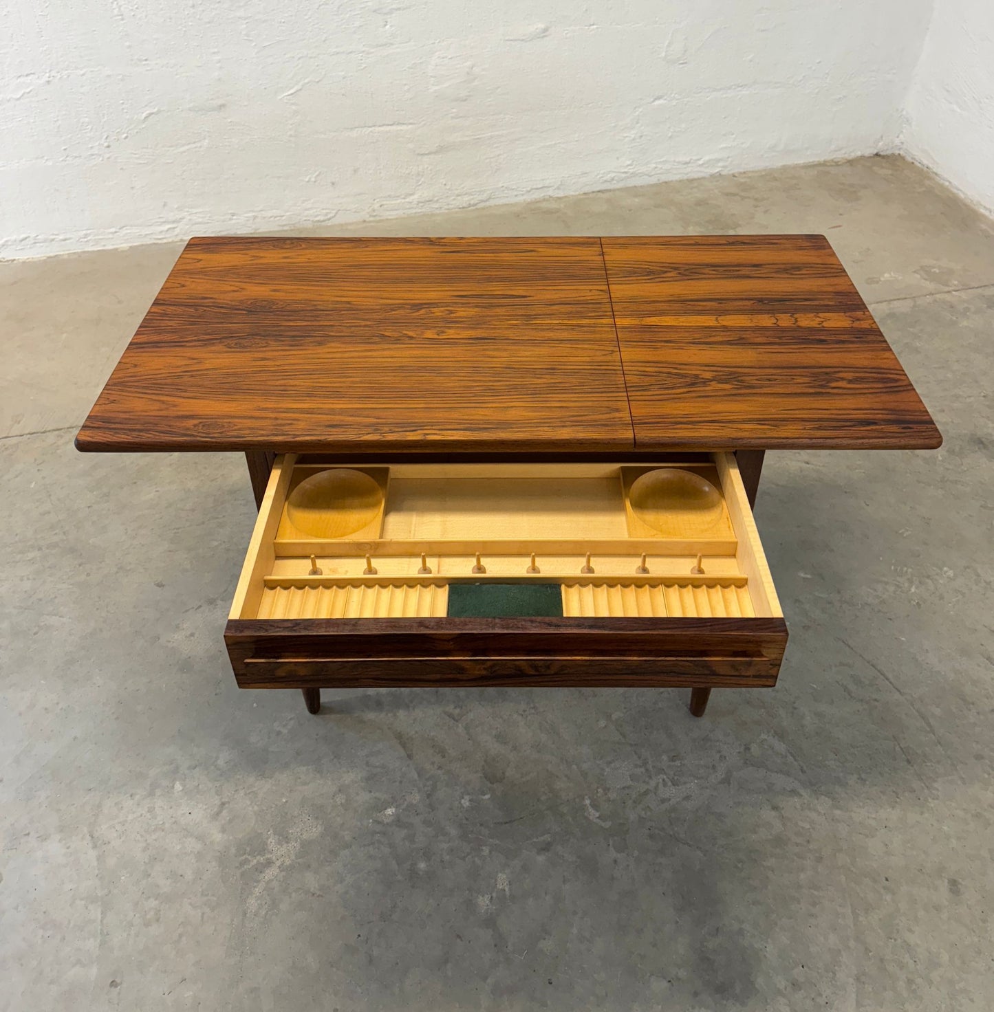 CFC Silkeborg Rosewood Sewing Table Designed by Johannes Andersen - #A1722
