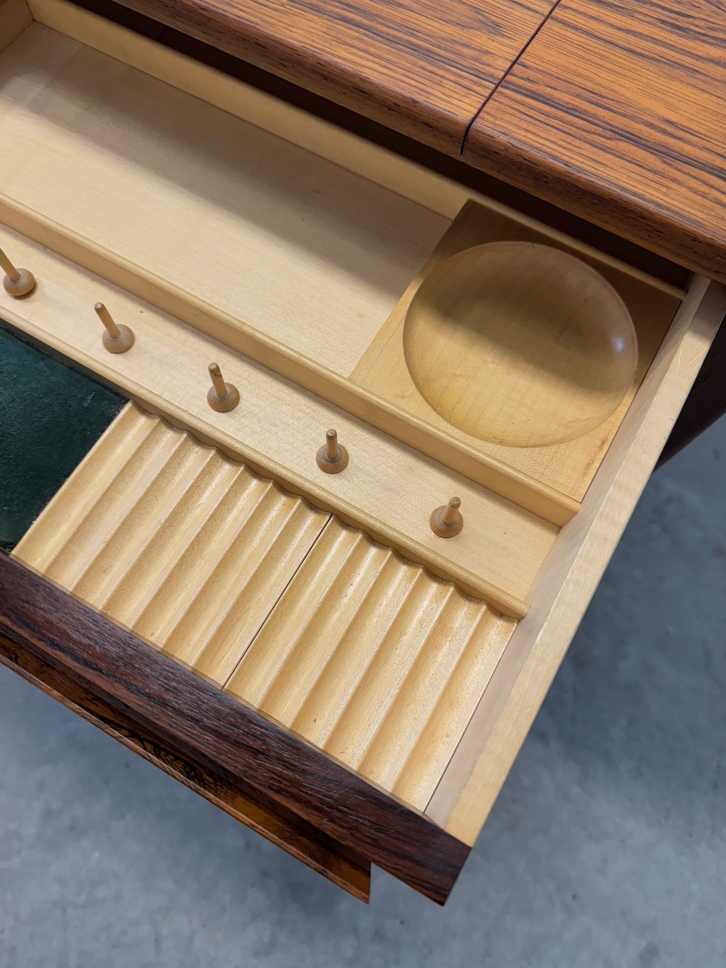 CFC Silkeborg Rosewood Sewing Table Designed by Johannes Andersen - #A1722
