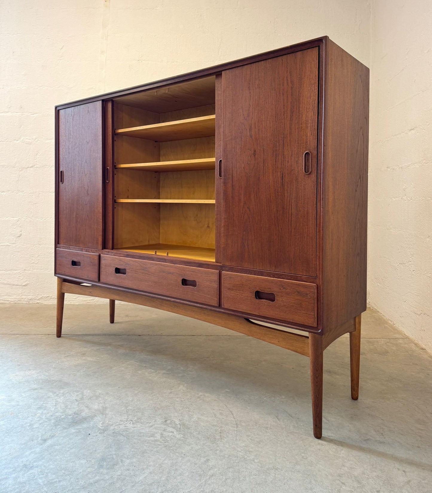 Danish Teak Tall Sideboard / Highboard - #A1724