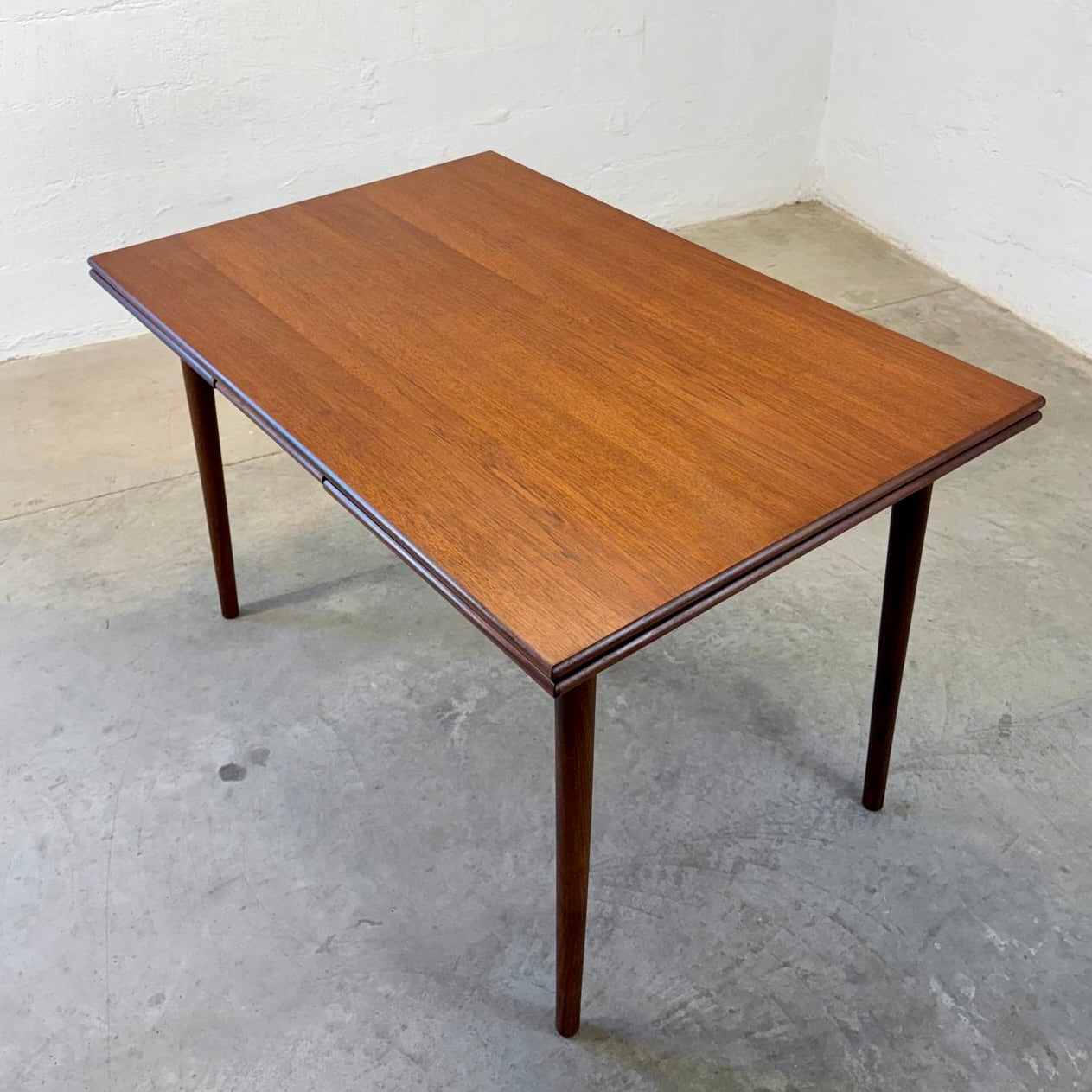 Danish Teak Draw Leaf Dining Table - #A1728