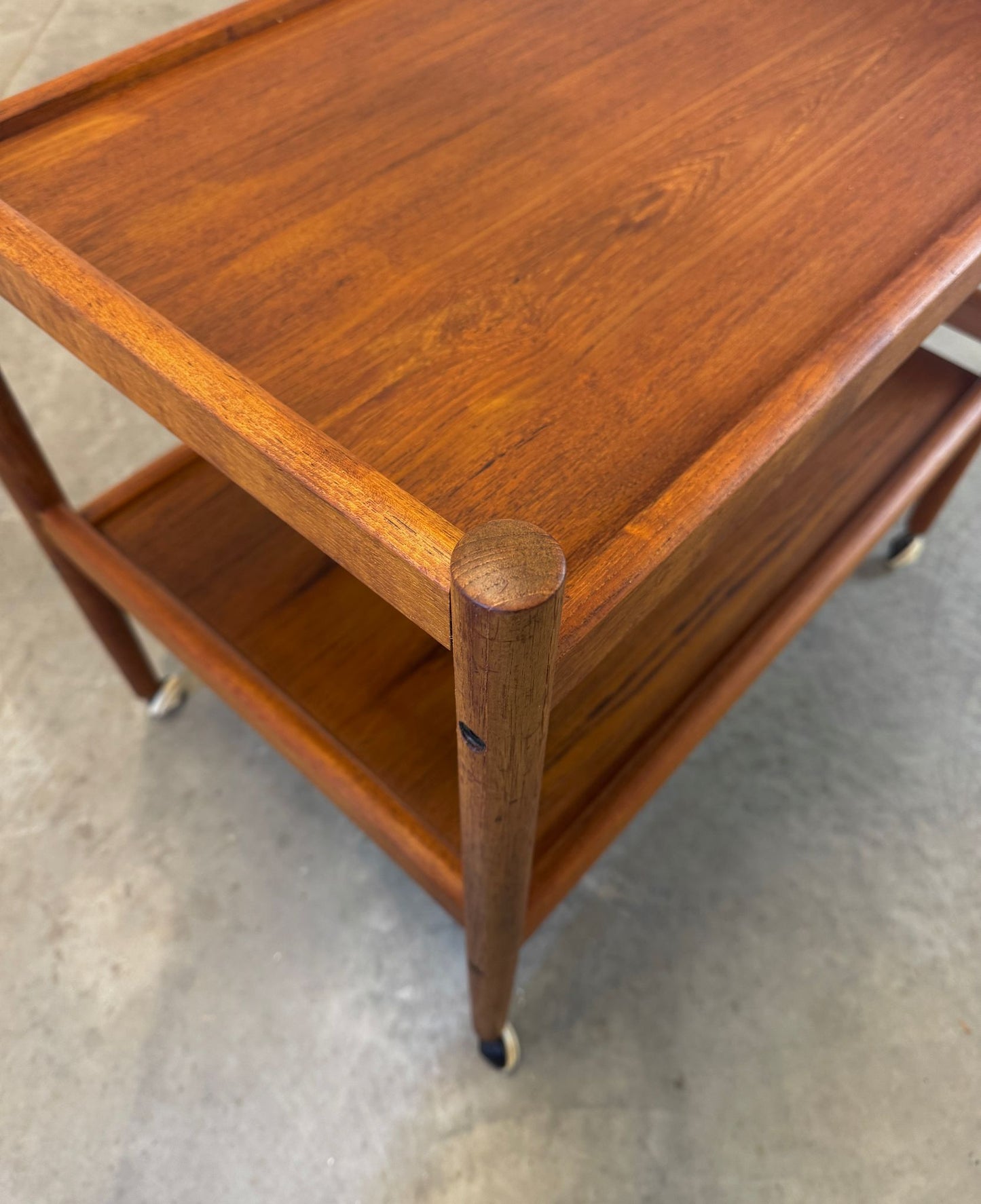 Danish Teak Bar Cart / Tea Cart - #A1727