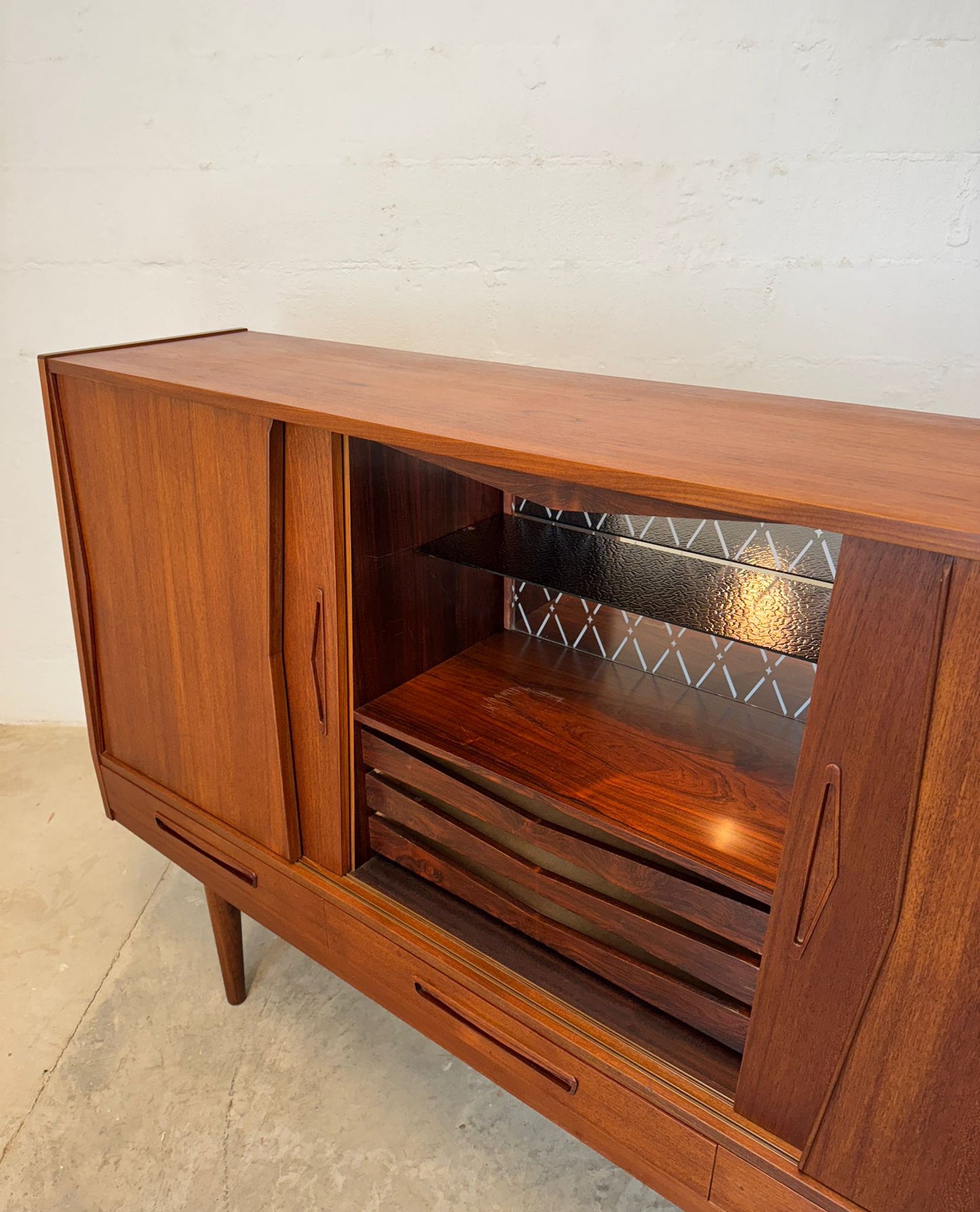 Danish Teak Tall Sideboard / Highboard - #A1744