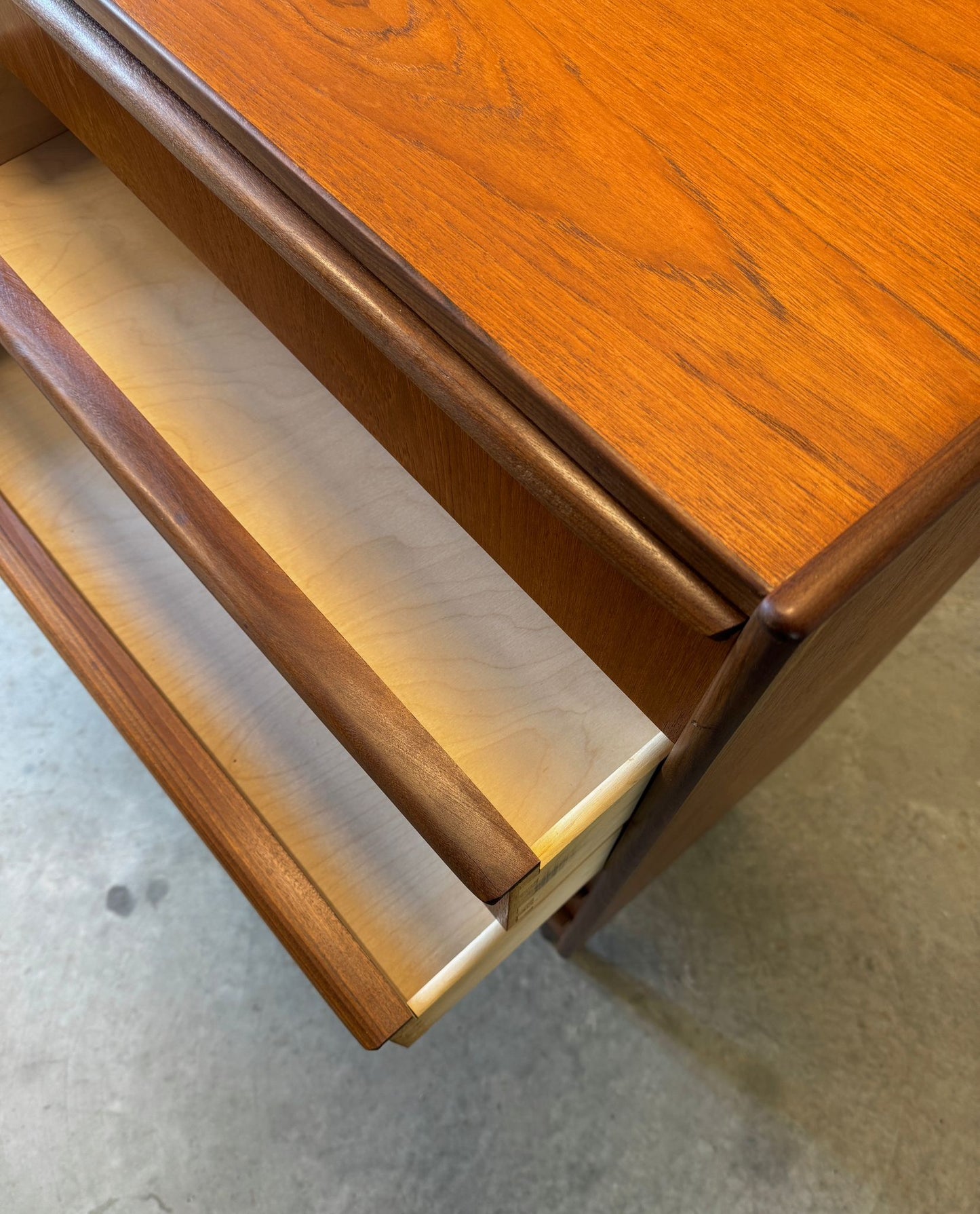 Danish Teak Six Drawer Dresser - #A1748