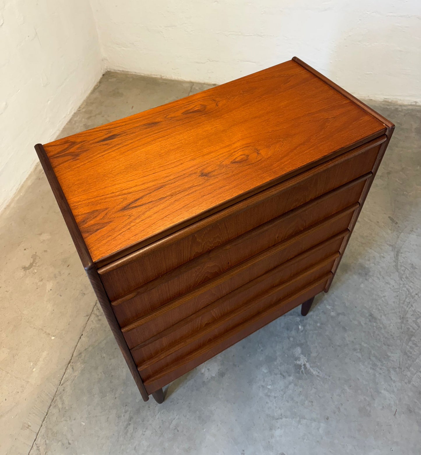 Danish Teak Six Drawer Dresser - #A1748