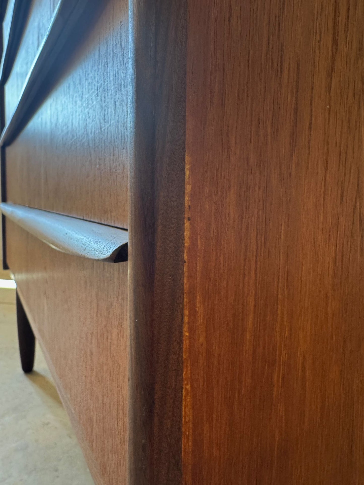 Danish Teak Six Drawer Dresser - #A1748