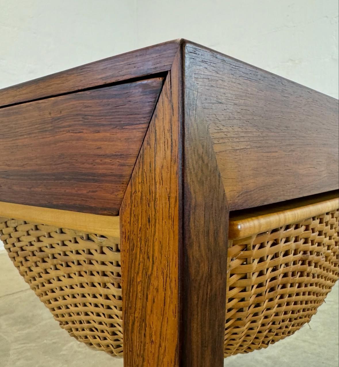 Haslev Møbelsnedkeri Rosewood Sewing Table Designed by Severin Hansen - #A1771