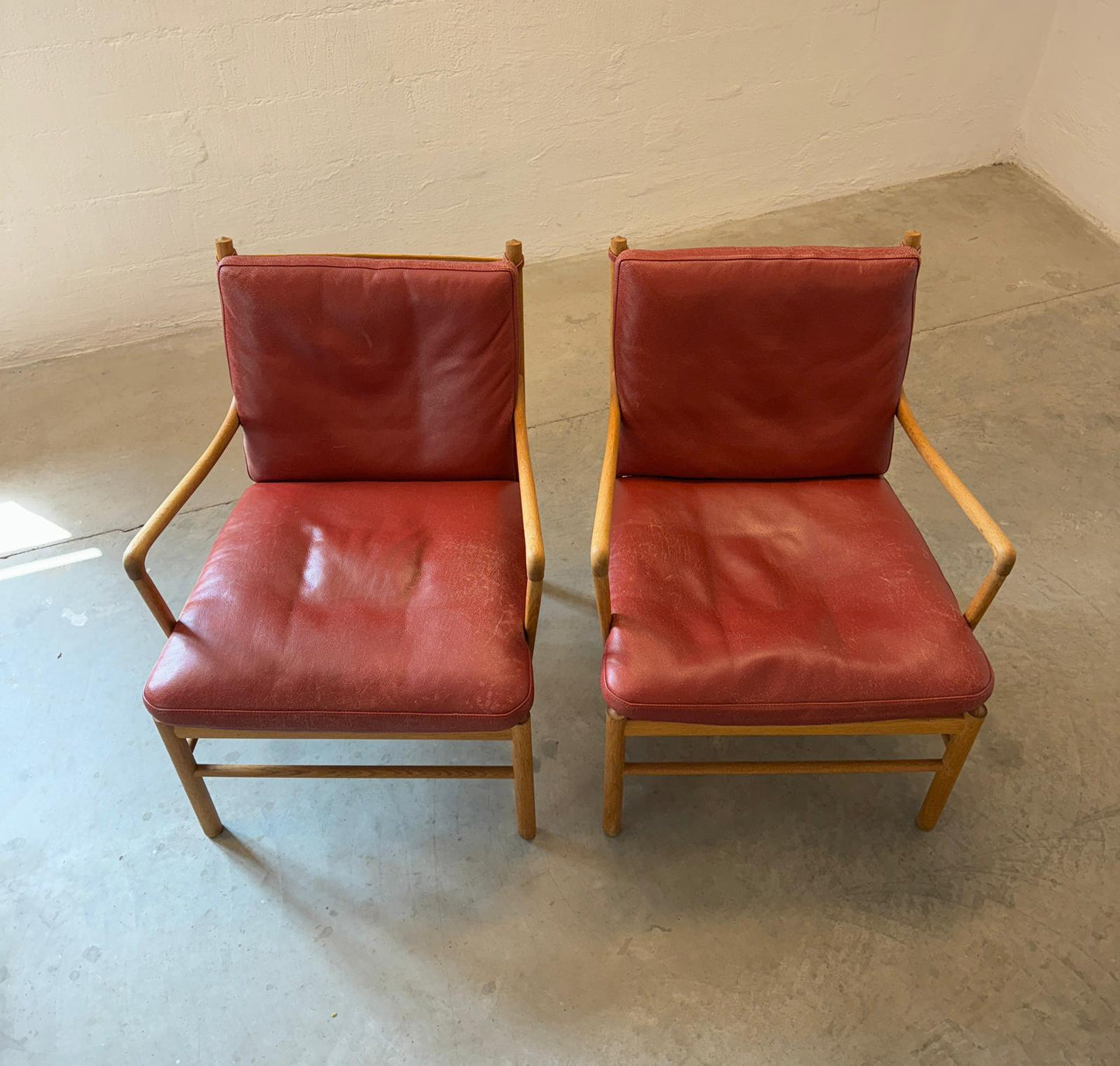 P. Jeppesen Model OW149 Pair of Oak Armchairs Designed by Ole Wanscher - #A1782