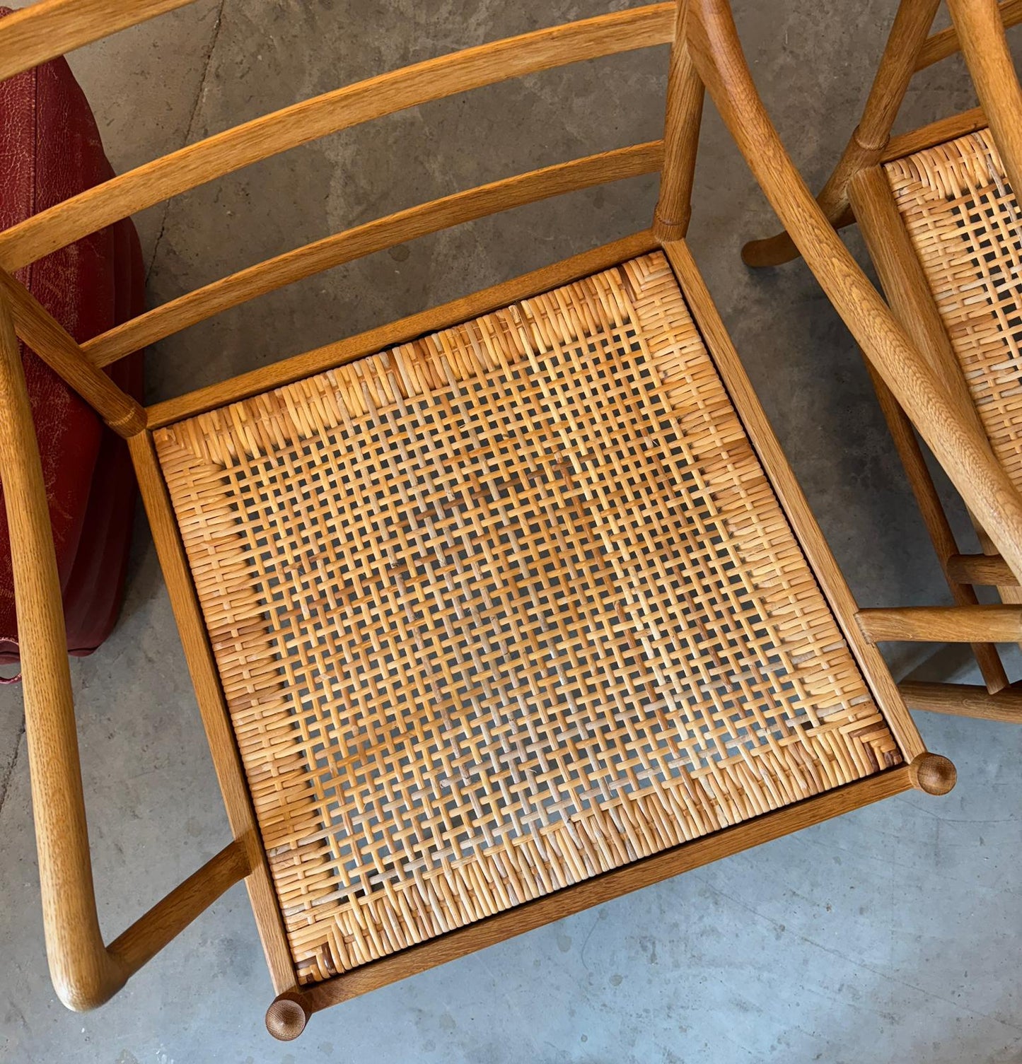 P. Jeppesen Model OW149 Pair of Oak Armchairs Designed by Ole Wanscher - #A1782