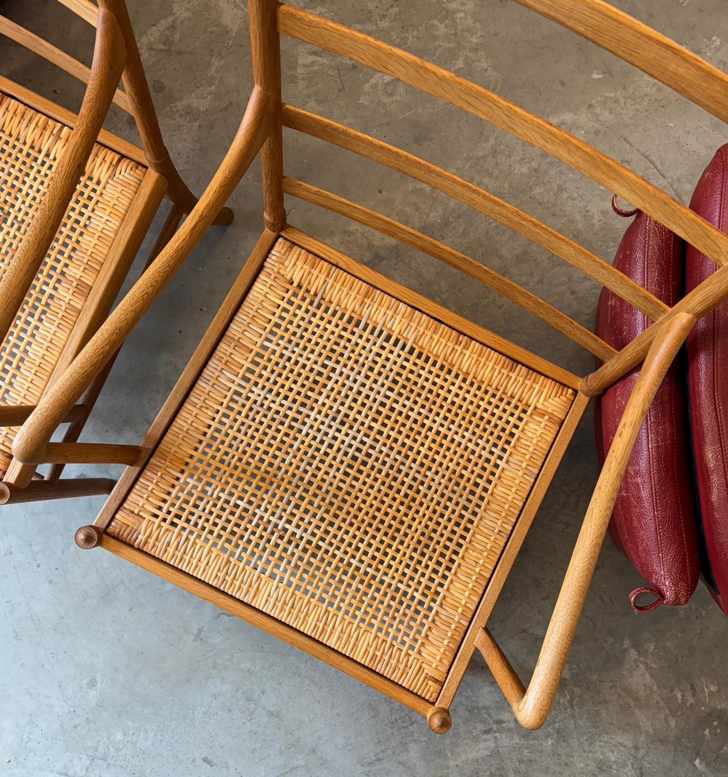 P. Jeppesen Model OW149 Pair of Oak Armchairs Designed by Ole Wanscher - #A1782