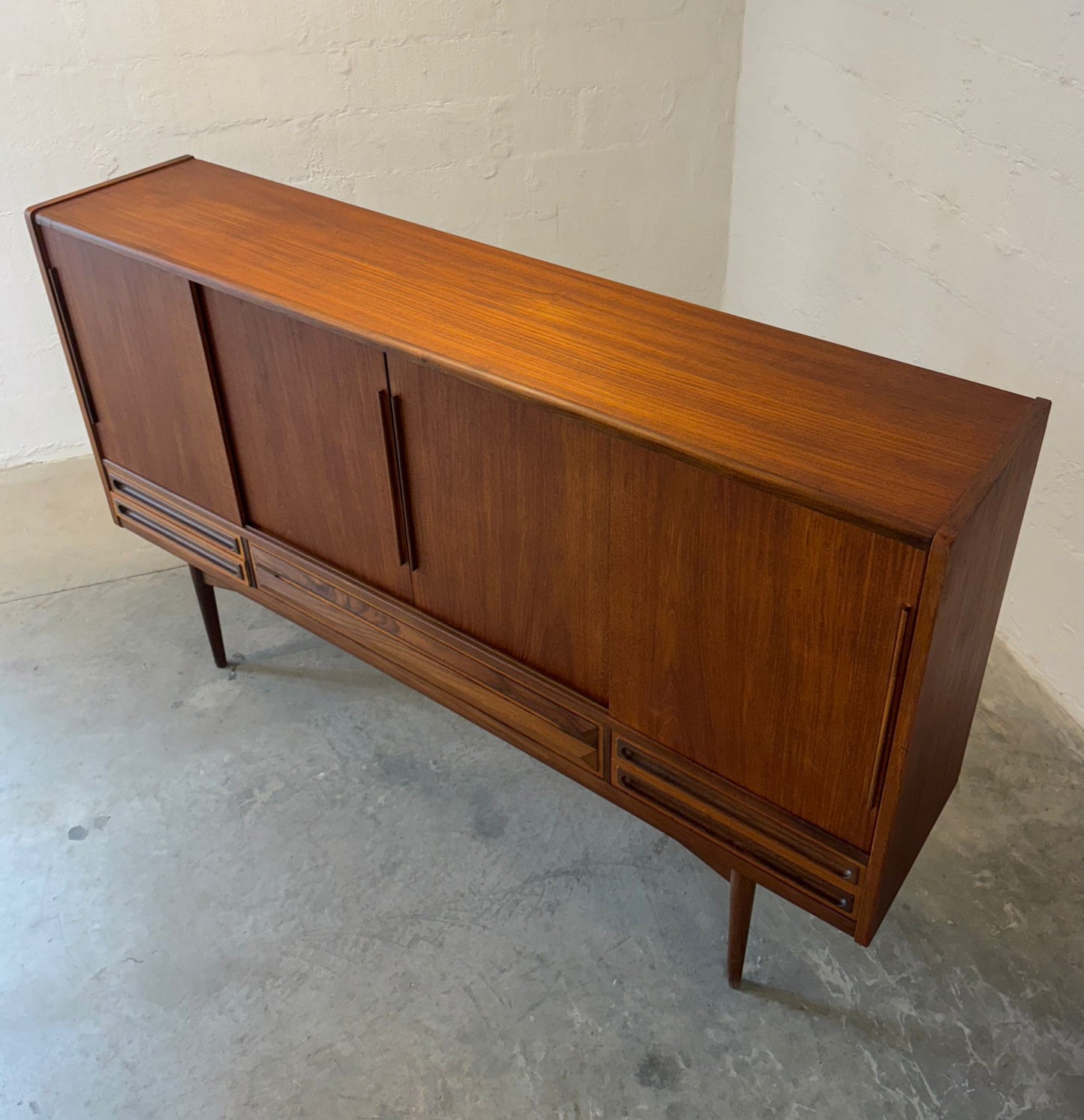 Danish Teak Highboard / Tall Sideboard - #A2100