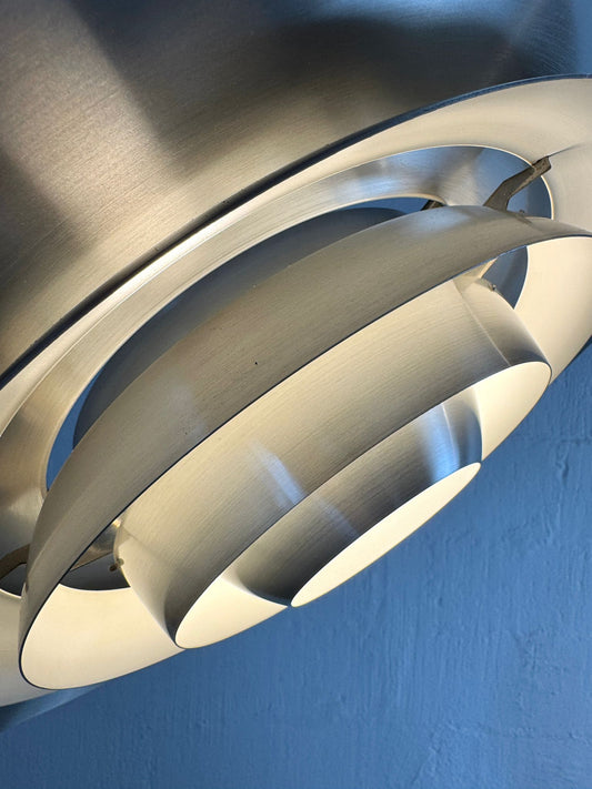 Nordisk Solar Compagni Model P376 Aluminum Pendant Lamp Designed by Preben Fabricius & Jørgen Kastholm - #A2127