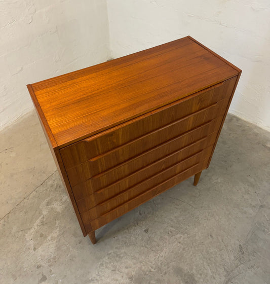 Danish Teak Six Drawer Dresser - #A2132