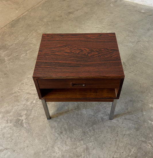 NIPU Møbelfabrik Rosewood & Steel Nightstand - #A2142