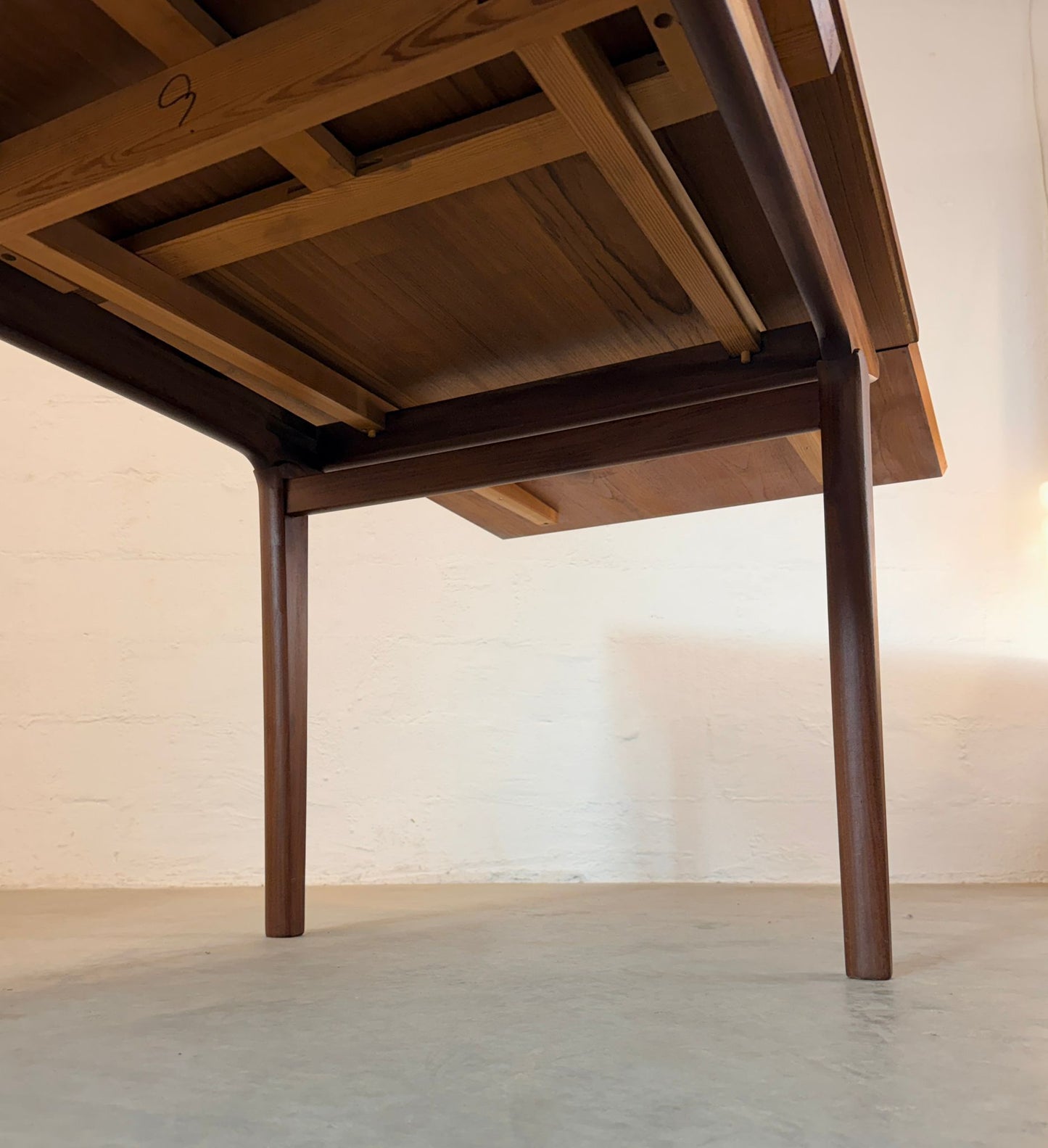 Danish Teak Draw Leaf Dining Table - #A2167