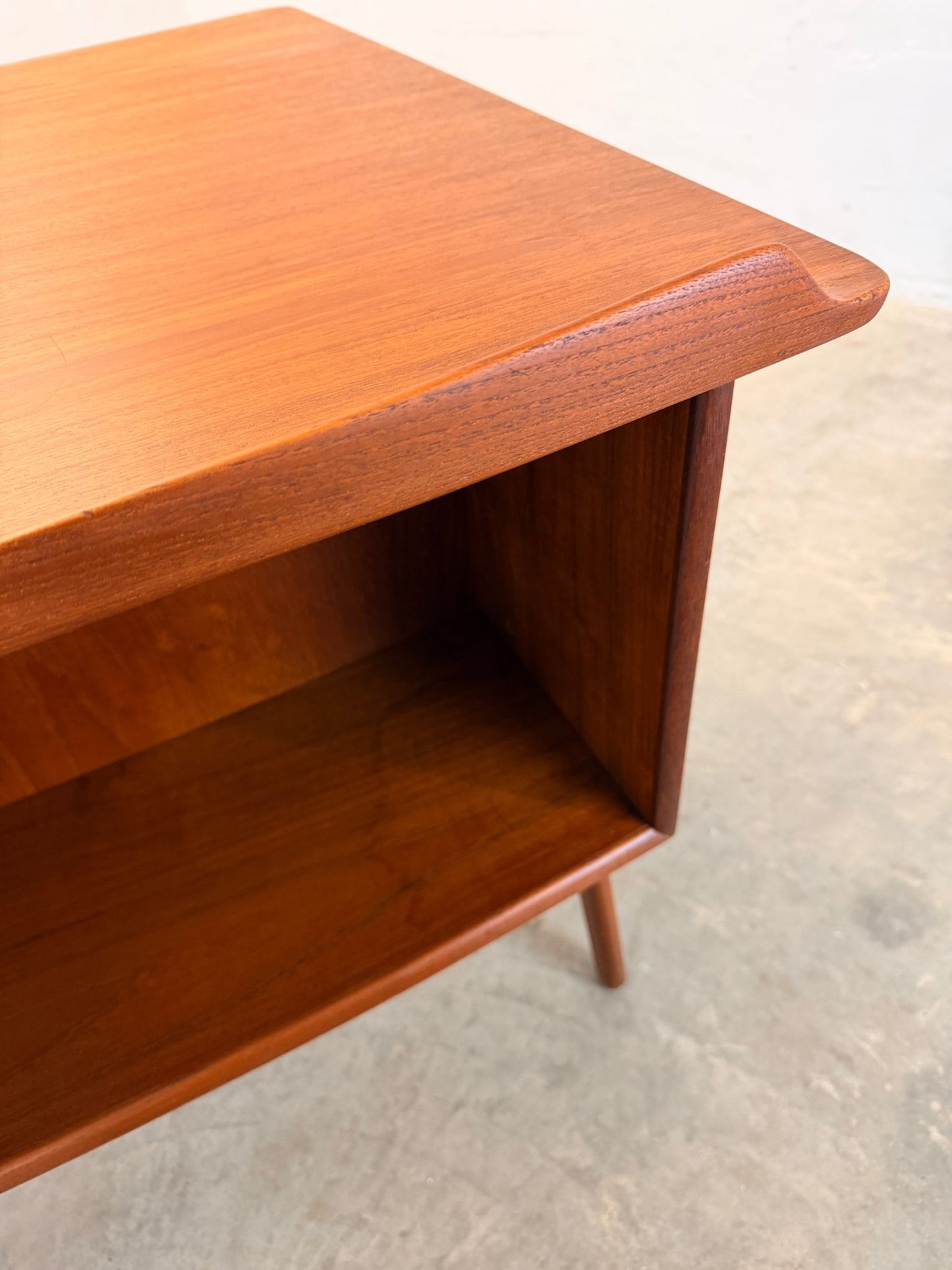Sigurd Hansen Curved Teak Desk Model # 180 Designed by Svend Aage Madsen - #A2168