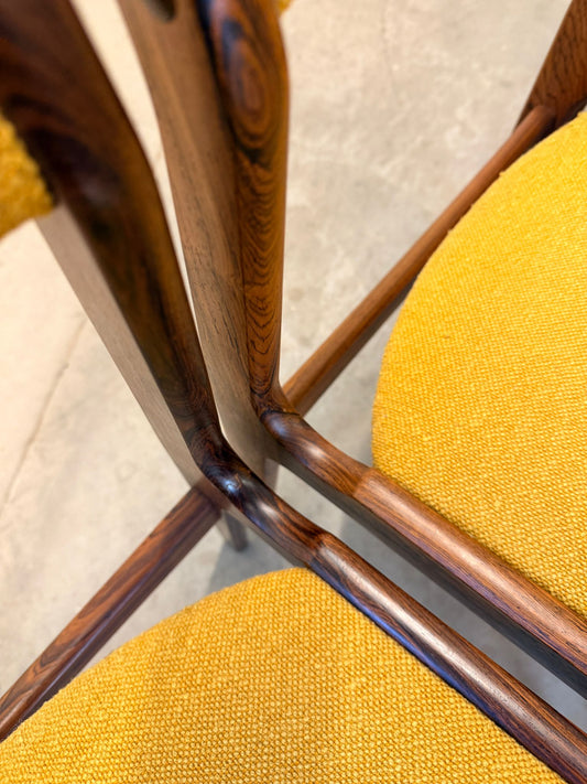 Nova Møbler Set of Six Rosewood Dining Chairs