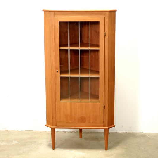 Danish Teak Corner Cabinet - #A1928